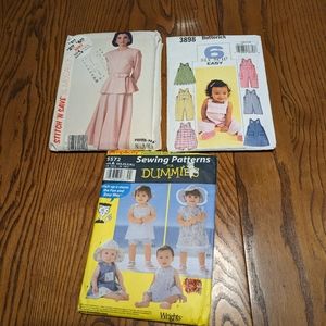 3/$30.  Sewing Patterns. Buttermilk. Stitch and Save and Simplicity